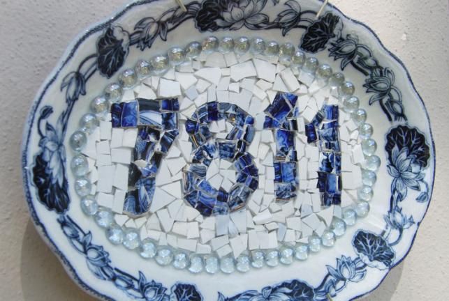 Porcelán mozaik | Fotó: goodhousekeeping.com