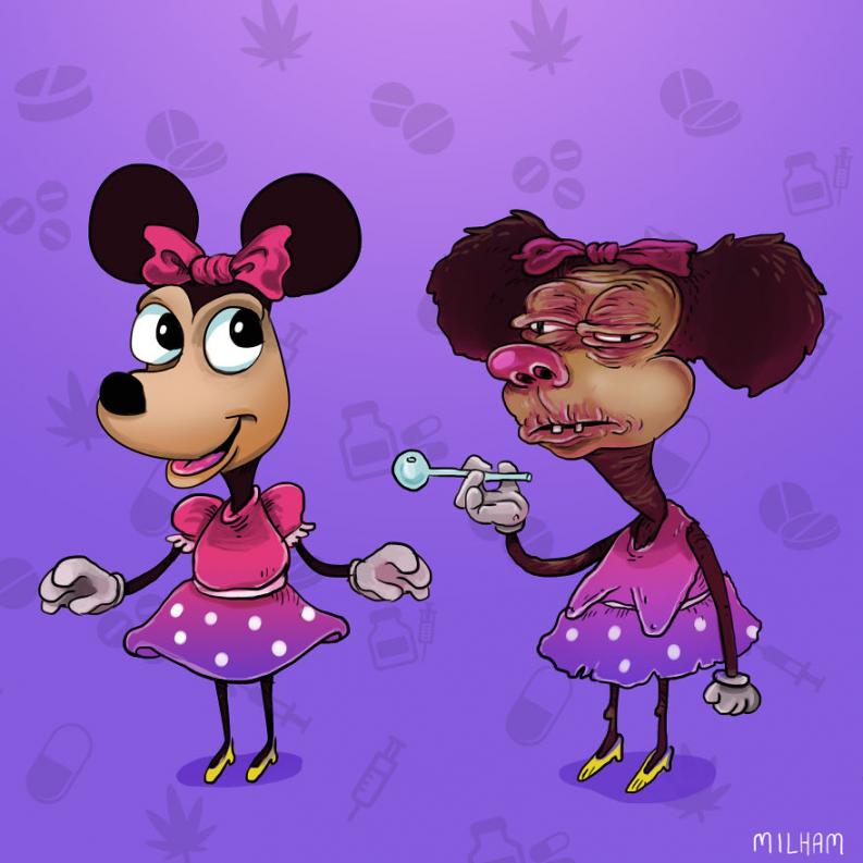 Minnie egér | Forrás: boredpanda.com