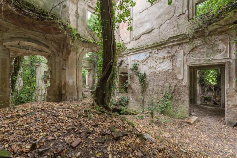 Elhagyott épület | Fotó: Romain Veillon via boredpanda.com
