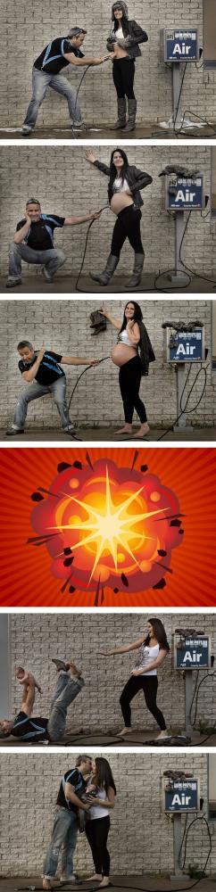 Szülés előtt és után | Fotó via boredpanda.com