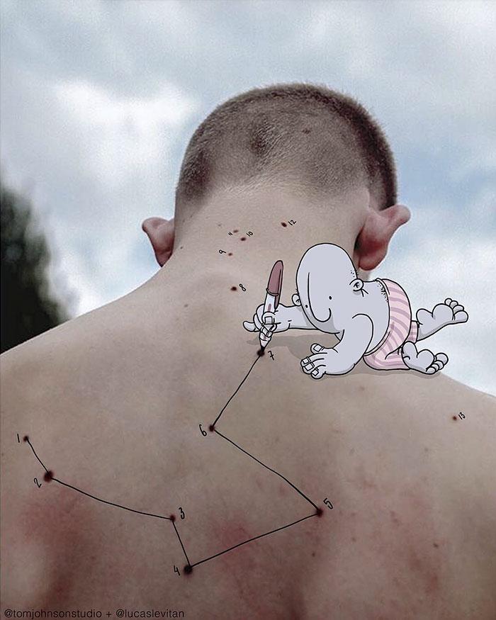 Vicces illusztrációk by Lucas Levitan via boredpanda.com