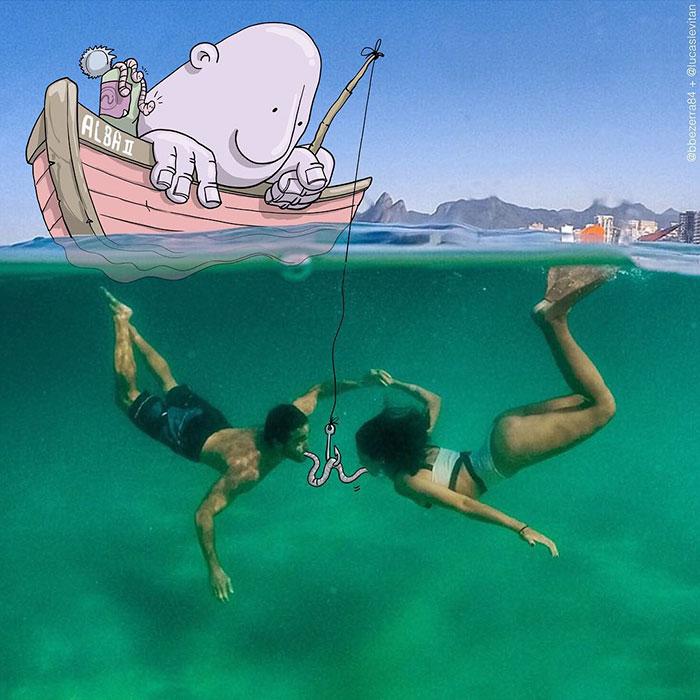 Vicces illusztrációk by Lucas Levitan via boredpanda.com