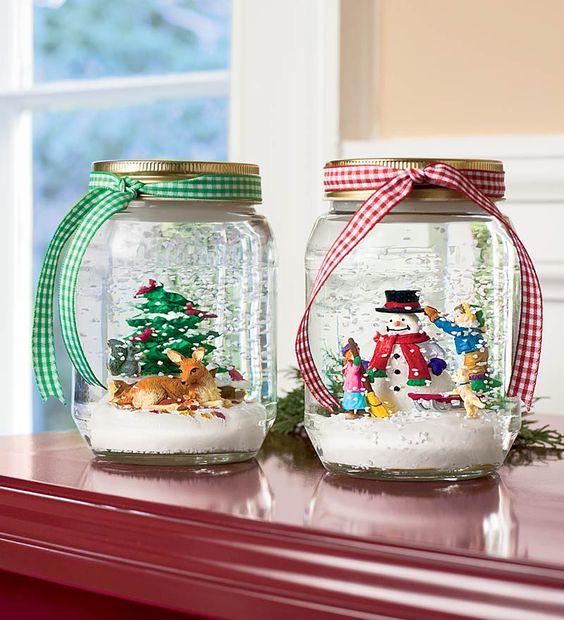 Hógömb befőttesből | Craftionary.net via pinterest.com - PROAKTIVdirekt Életmód magazin és hírek - proaktivdirekt.com