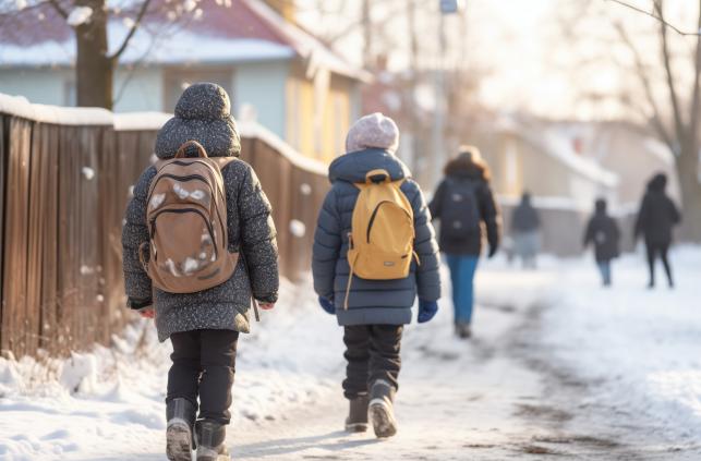 Indulás az iskolába télen Fotó: 123rf.com - PROAKTIVdirekt Életmód magazin és hírek - proaktivdirekt.com