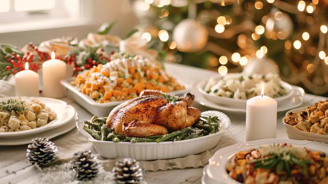 Karácsonyi asztal ételekkel Fotó:123rf.com - PROAKTIVdirekt Életmód magazin és hírek - proaktivdirekt.com