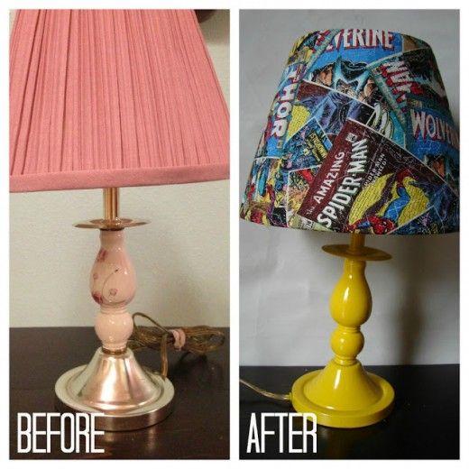 Éjjeli lámpa, állólámpa felújítása | Fotó via pinterest.com