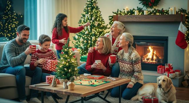 Karácsonyi társasjátékozás Fotó:123rf.com - PROAKTIVdirekt Életmód magazin és hírek - proaktivdirekt.com