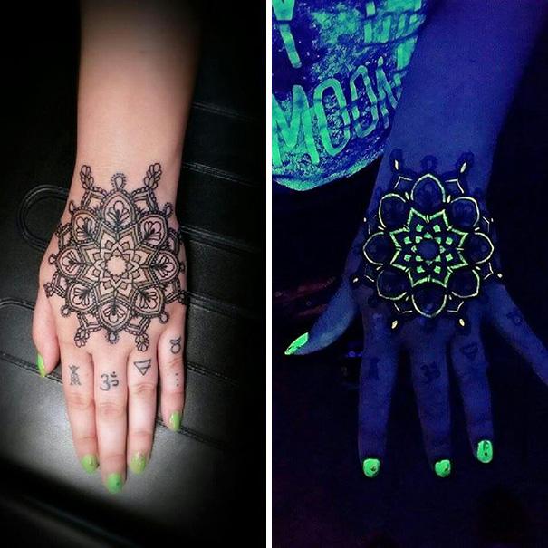 UV tetoválás | Fotó via boredpanda.com