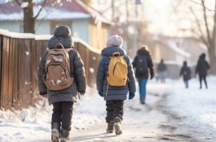 Indulás az iskolába télen Fotó: 123rf.com - PROAKTIVdirekt Életmód magazin és hírek - proaktivdirekt.com